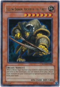 Yellow Baboon, Archer of the Forest (V.1 - Ultra Rare)