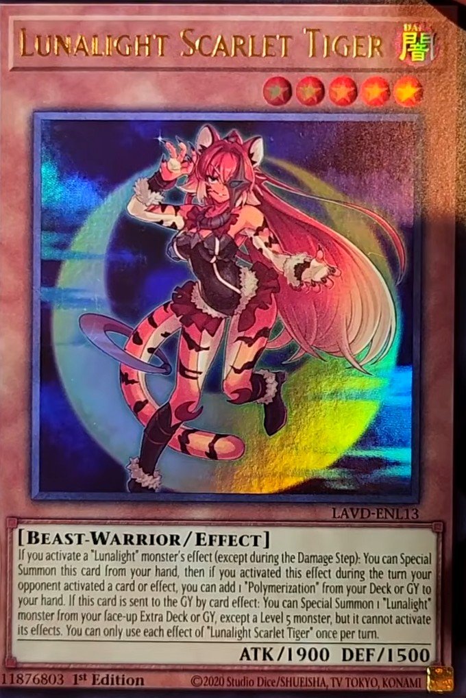 LAVD-ENL13 - Lunalight Scarlet Tiger - Ultra Rare - Legendary Arc-V Decks