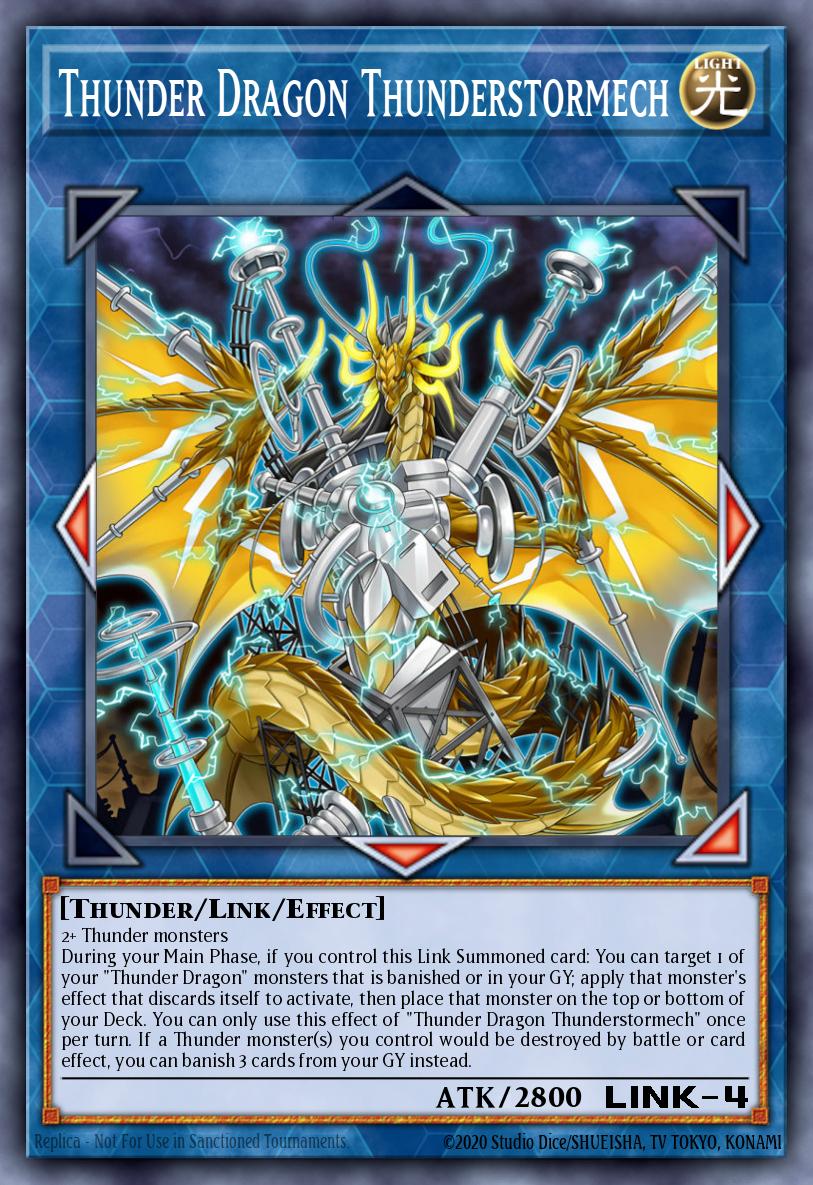 EN030 - DUPO-EN030 - Thunder Dragon Thunderstormech - Ultra Rare - Effect Link Monster - 1st-Edition - Duel Power