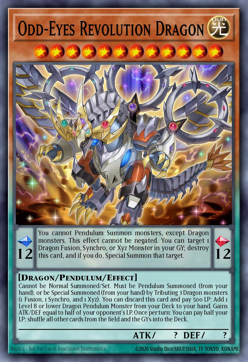 LAVD-ENO12 - Odd-Eyes Revolution Dragon - Common - Legendary Arc-V Decks