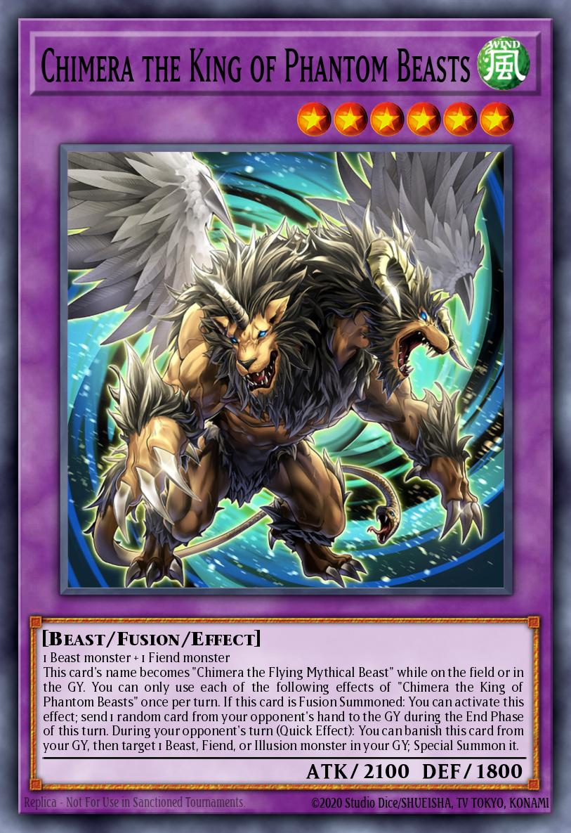 EN033 - DUNE-FR033 - Chimera the King of Phantom Beasts - Quarter Century Secret Rare - Effect Fusion Monster - Duelist Nexus FRENCH