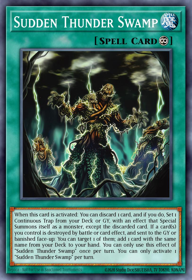 thunder cards yugioh DUAD-EN072 - Sudden Thunder Swamp - Common