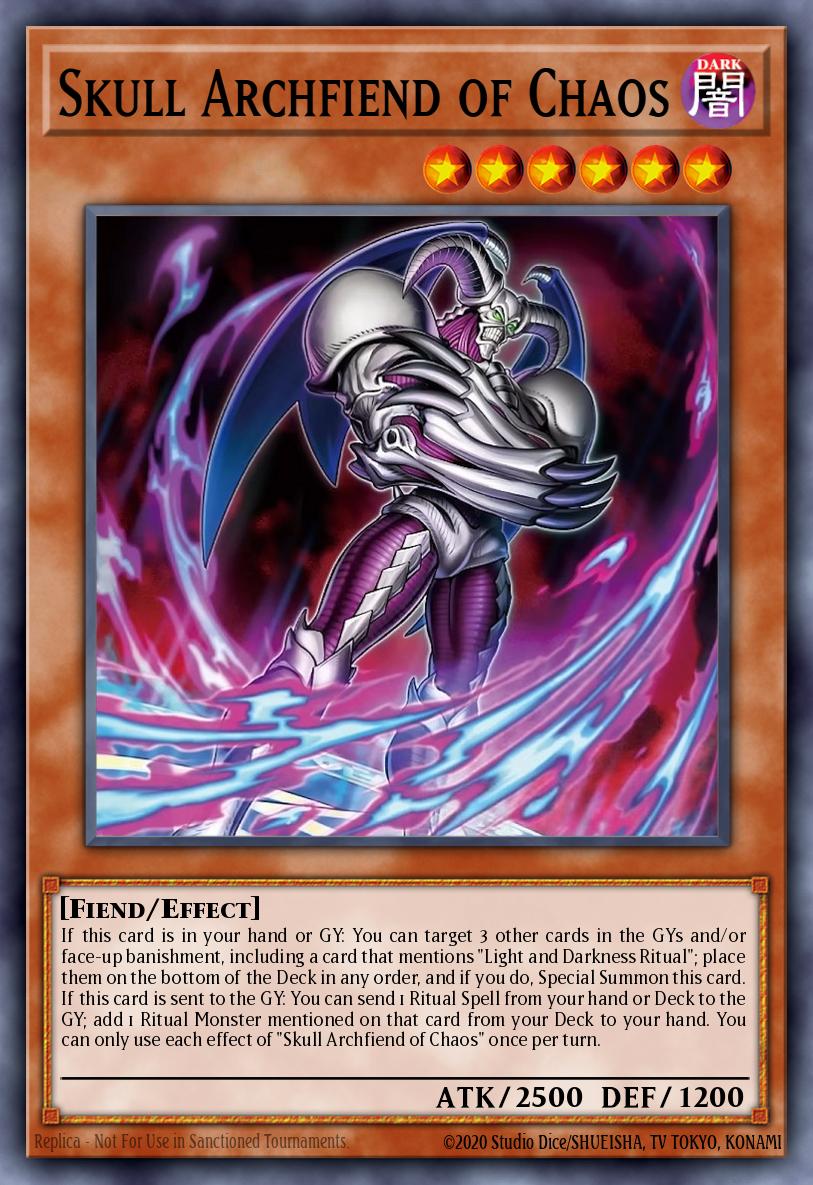 CORI-EN002 - Skull Archfiend of Chaos - Super Rare - Chaos Origins