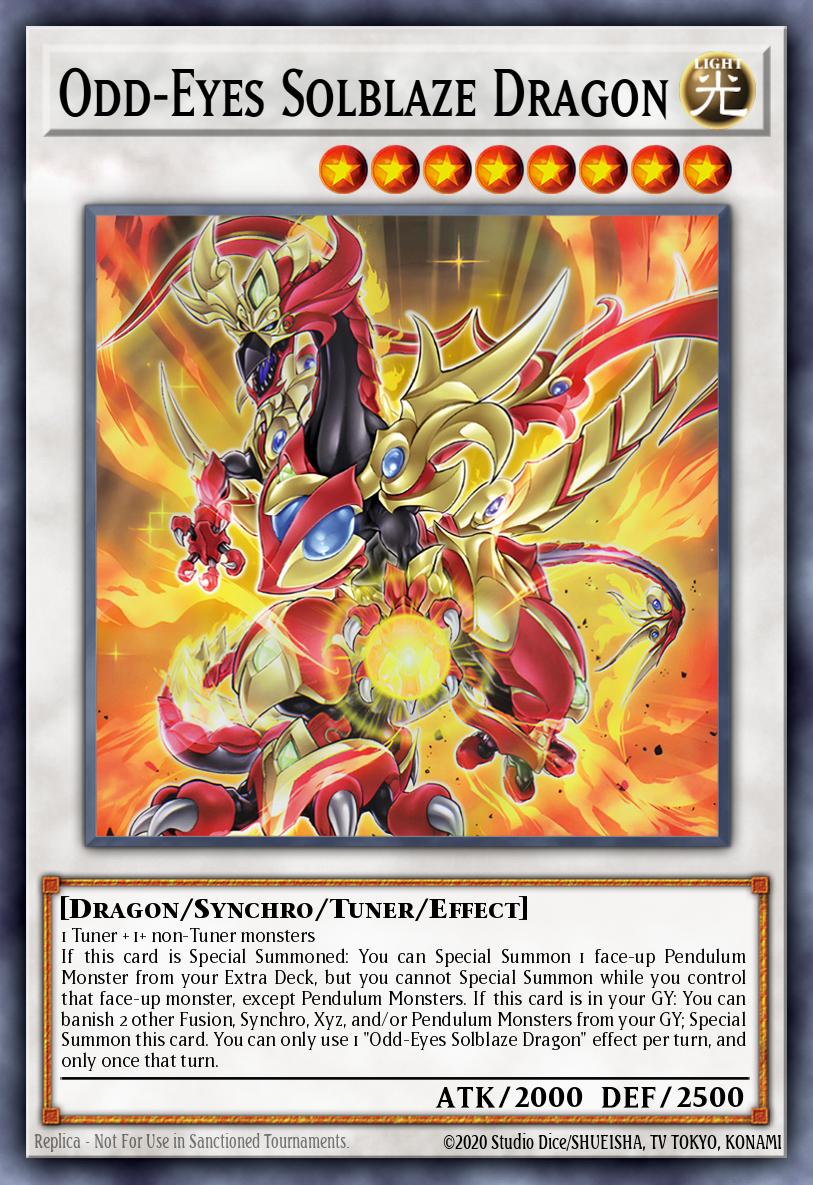 LAVD-ENO26 - Odd-Eyes Solblaze Dragon - Ultra Rare - Legendary Arc-V Decks