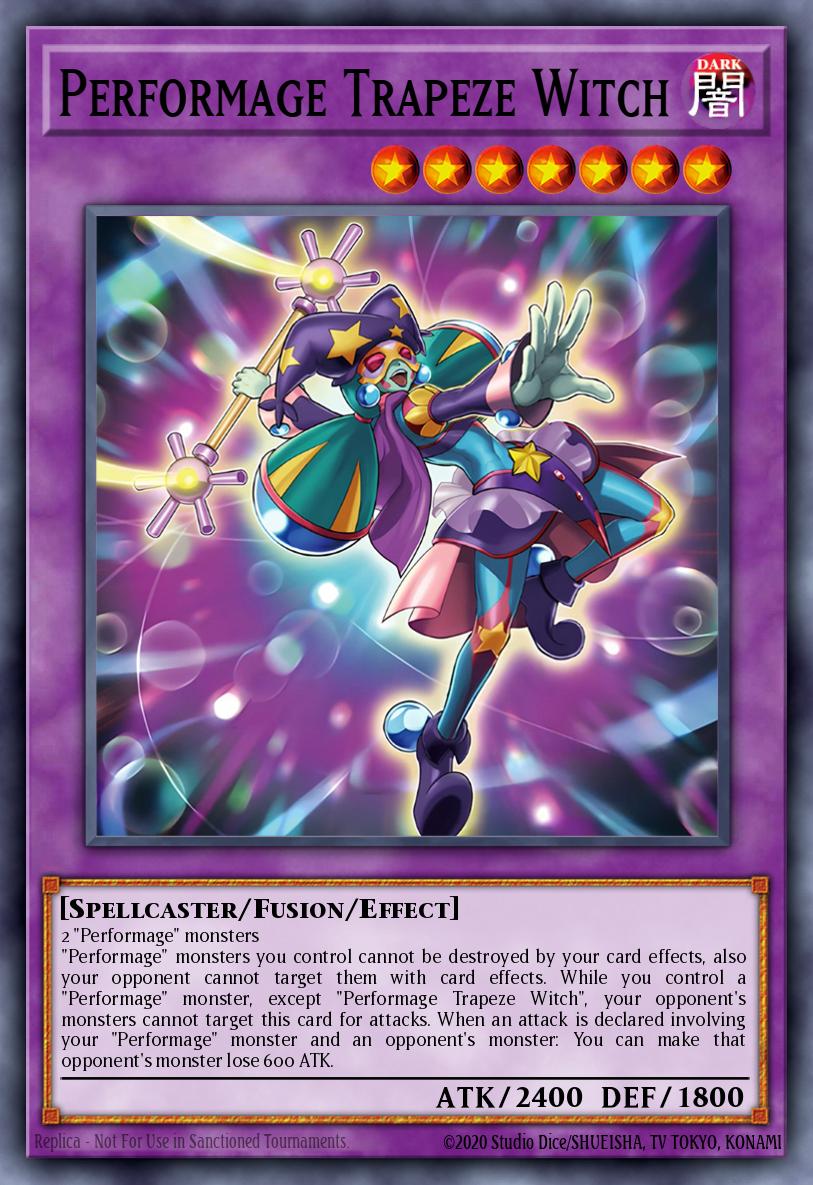 MZTM-EN053 - Performage Trapeze Witch - Super Rare - Effect Fusion Monster - Maze Of The Master