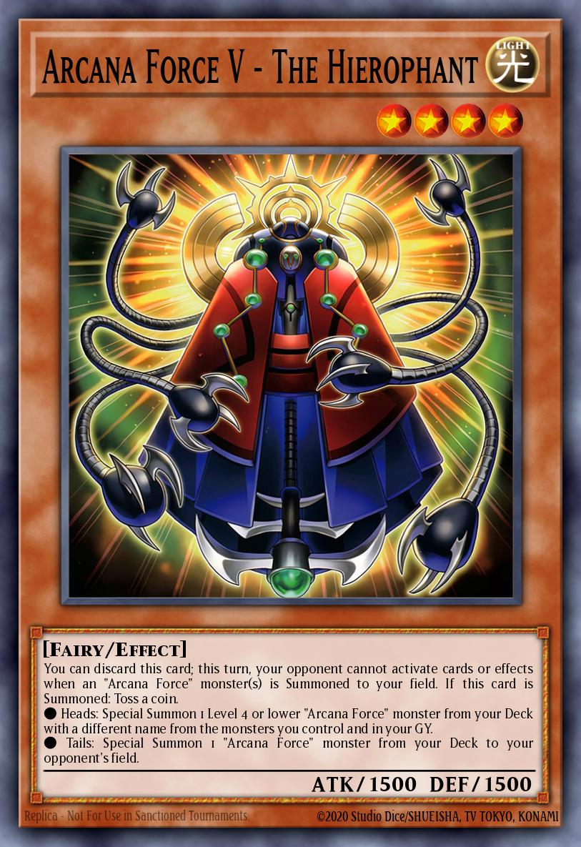 EN004 - SUDA-EN004 - Arcana Force V - The Hierophant - Common - Effect Monster - Supreme Darkness