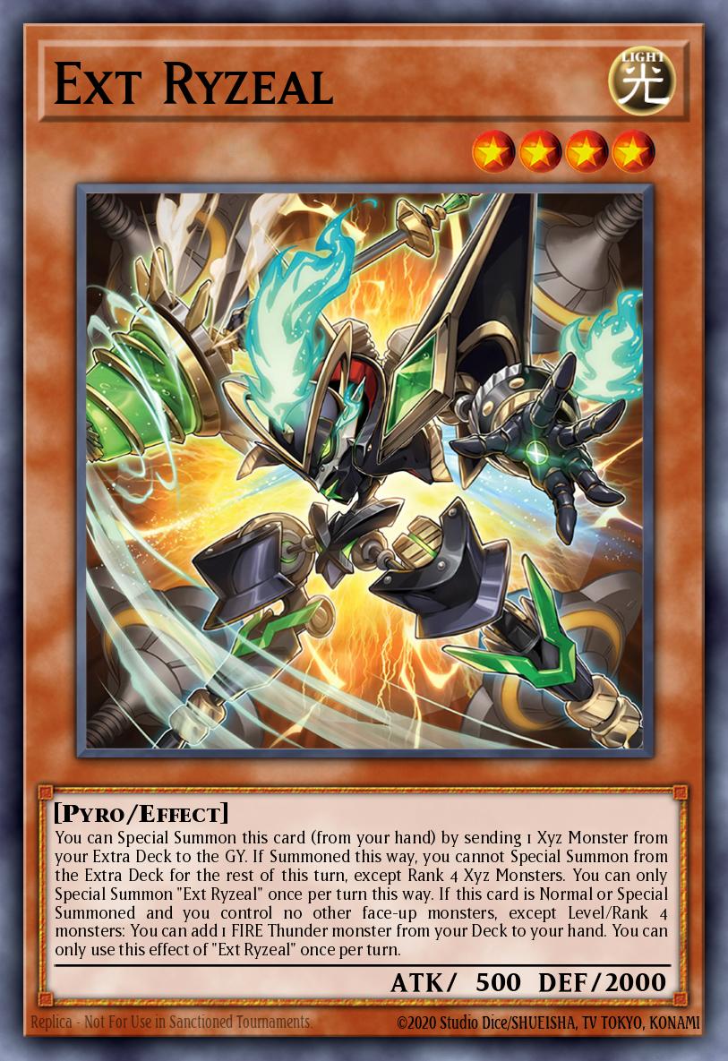 CRBR-EN004 - CRBR-EN004 - Ext Ryzeal - Quarter Century Secret Rare - Effect Monster - Crossover Breakers