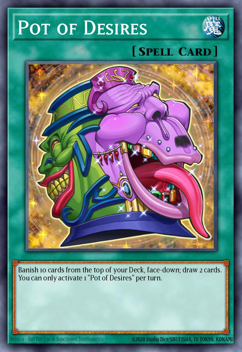 RA01-EN056 - RA01-EN056 - Pot of Desires - Quarter Century Secret Rare - Normal Spell - Rarity Collection