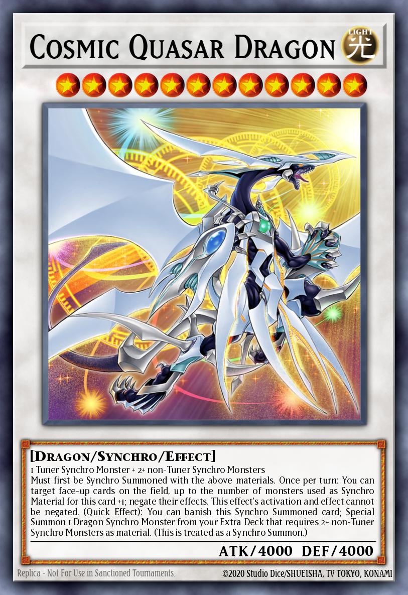 EN037 - DUNE-FR037 - Cosmic Quasar Dragon - Quarter Century Secret Rare - Effect Synchro Monster - Duelist Nexus FRENCH
