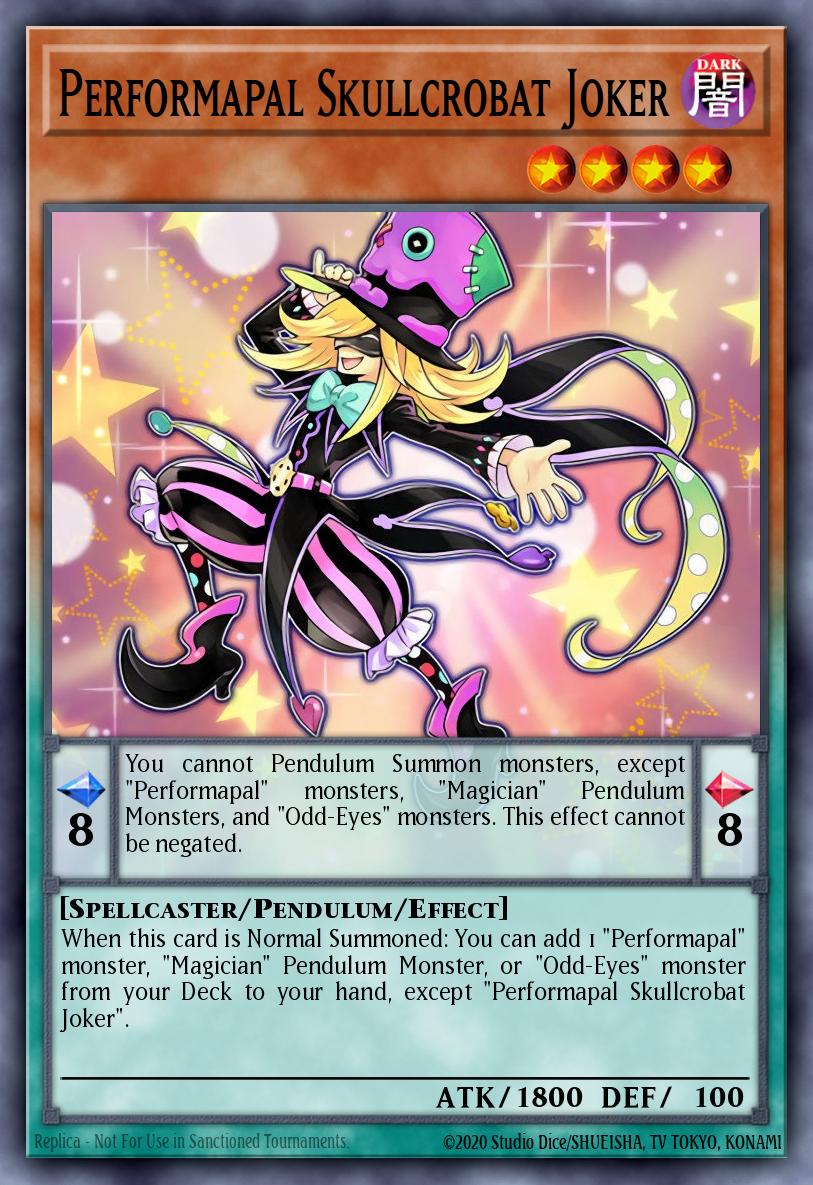 LAVD-ENO03 - Performapal Skullcrobat Joker - Secret Rare - Legendary Arc-V Decks