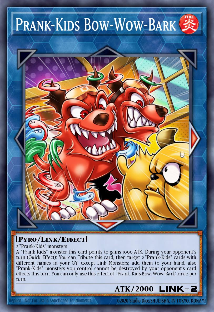 EN021 - HISU-EN021 - Prank-Kids Bow-Wow-Bark - Super Rare - Effect Fusion Monster - 1st-Edition - Hidden Summoners