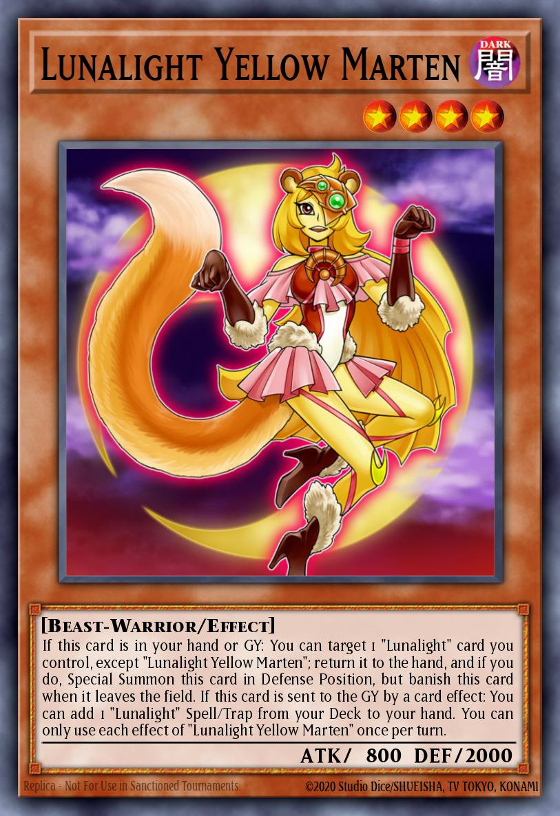 LAVD-ENL08 - Lunalight Yellow Marten - Common - Legendary Arc-V Decks