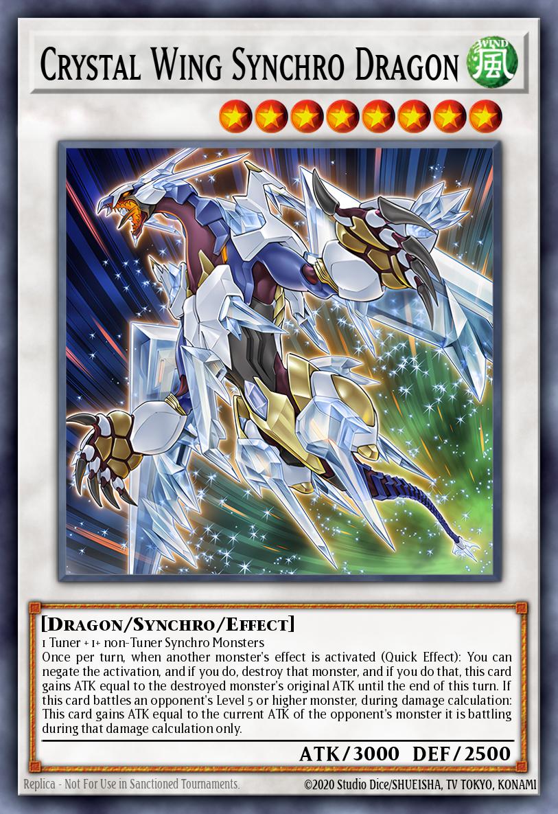 EN118 - GFTP-EN130 - Crystal Wing Synchro Dragon - Ghost Rare - 1st Edition - Ghosts from the Past LP EU PRINT