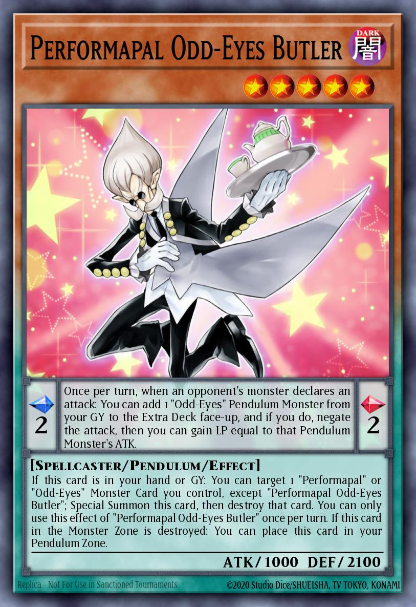 LAVD-ENO13 - Performapal Odd-Eyes Butler - Common - Legendary Arc-V Decks