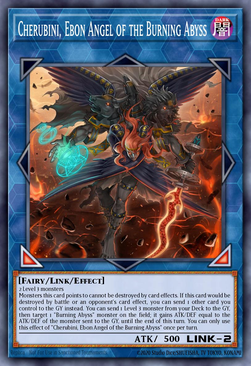 EN096 - MP20-EN096 - Cherubini, Ebon Angel of the Burning Abyss - Ultra Rare - Effect Link Monster - Mega Pack 2020