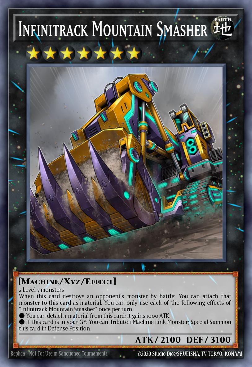 EN008 - INCH-EN008 - Infinitrack Mountain Smasher - Super Rare - Effect Xyz Monster - 1st-Edition - The Infinity Chasers