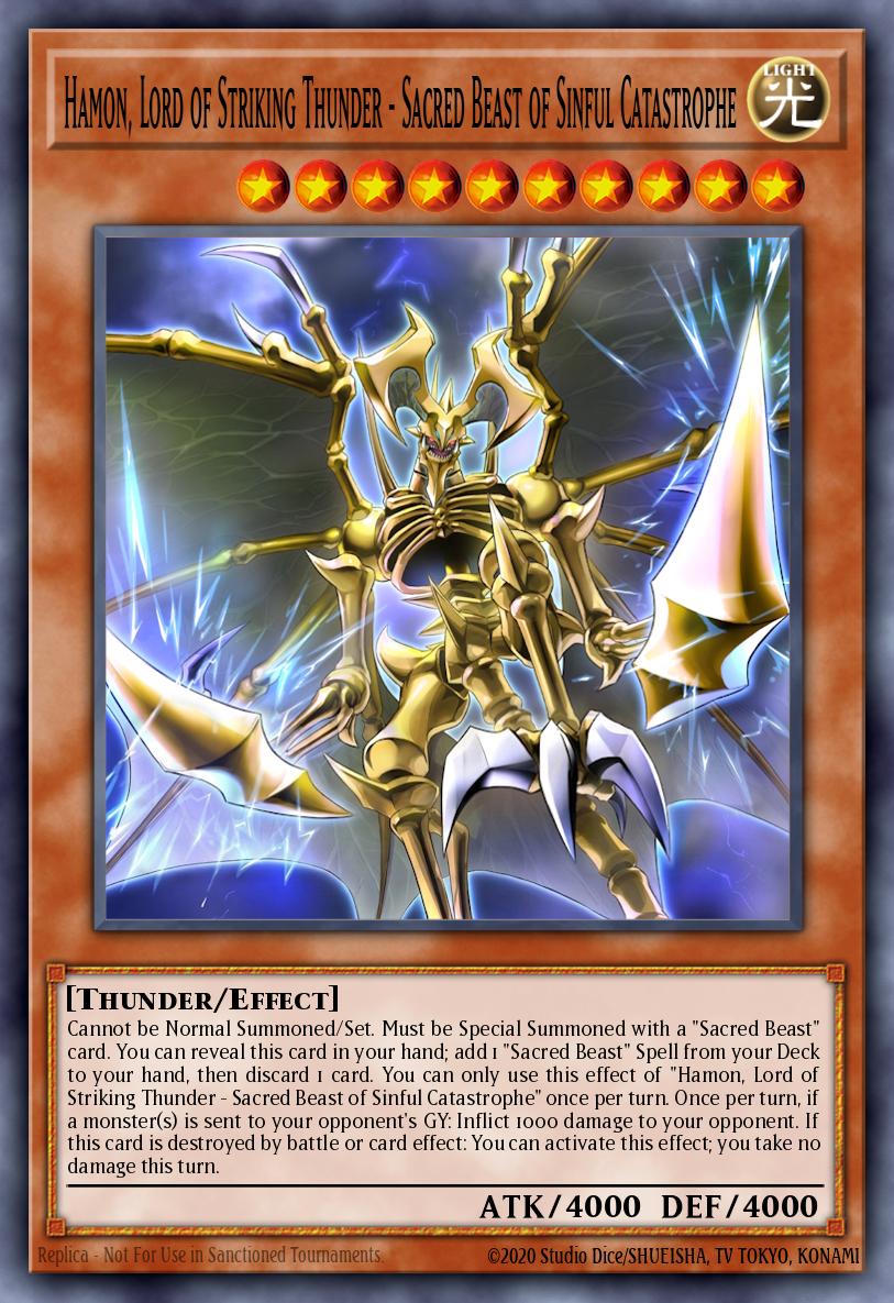 CORI-EN006 - Calamity of the Sacred Beasts - Hamon, Lord of Striking Thunder - Super Rare - Chaos Origins