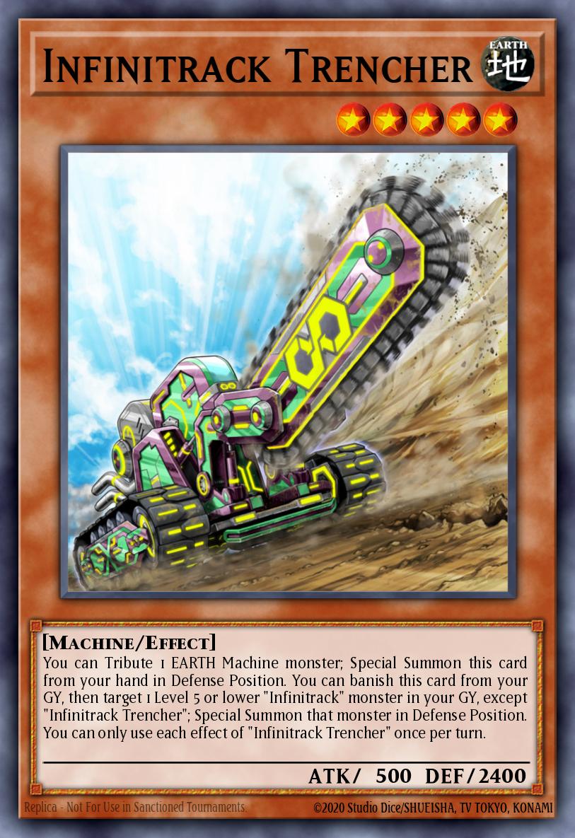 Yugioh INCH-EN005 - Infinitrack Trencher - Secret Rare - Effect Monster -  1st-Edition