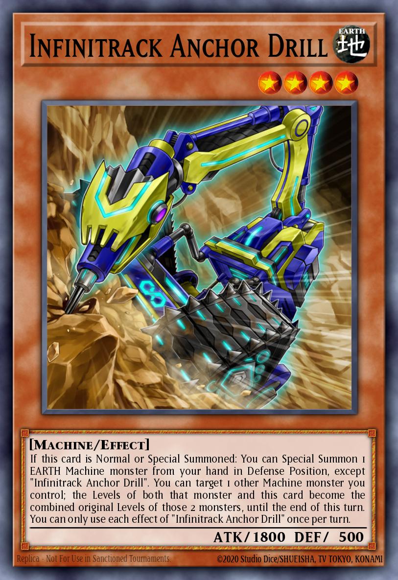 EN002 - INCH-EN002 - Infinitrack Anchor Drill - Secret Rare - Effect Monster - 1st-Edition - The Infinity Chasers