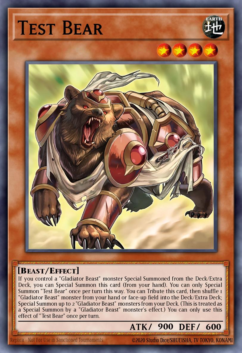 SUDA-EN018 - SUDA-EN018 - Test Bear - Quarter Century Secret Rare - Effect Monster - Supreme Darkness