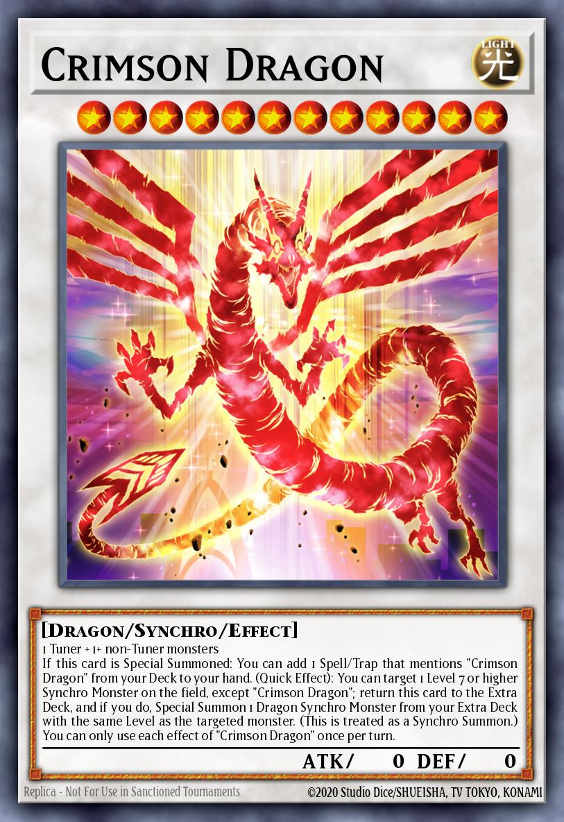 EN038 - DUNE-FR038 - Crimson Dragon - Quarter Century Secret Rare - Effect Synchro Monster - Duelist Nexus FRENCH