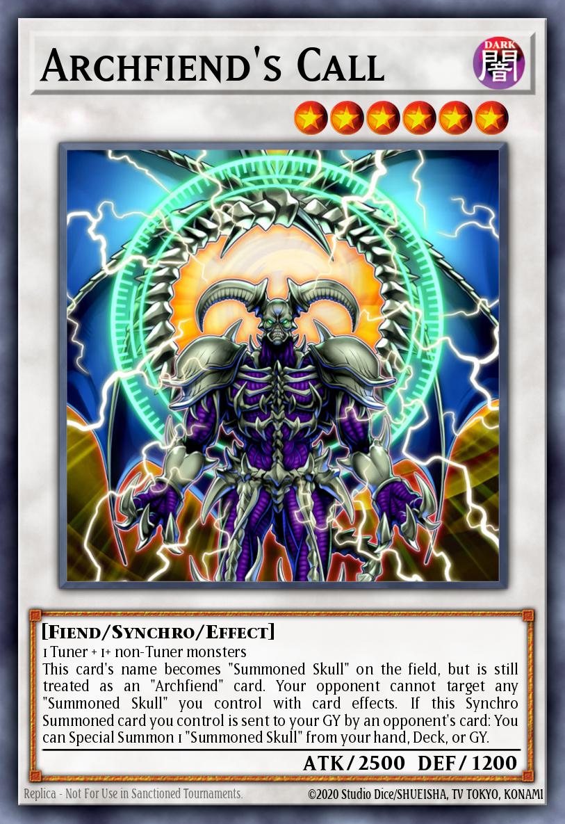EN032 - FIGA-EN032 - Archfiend's Call - Secret Rare - Effect Synchro Monster - 1st Edition - Fists of the Gadgets