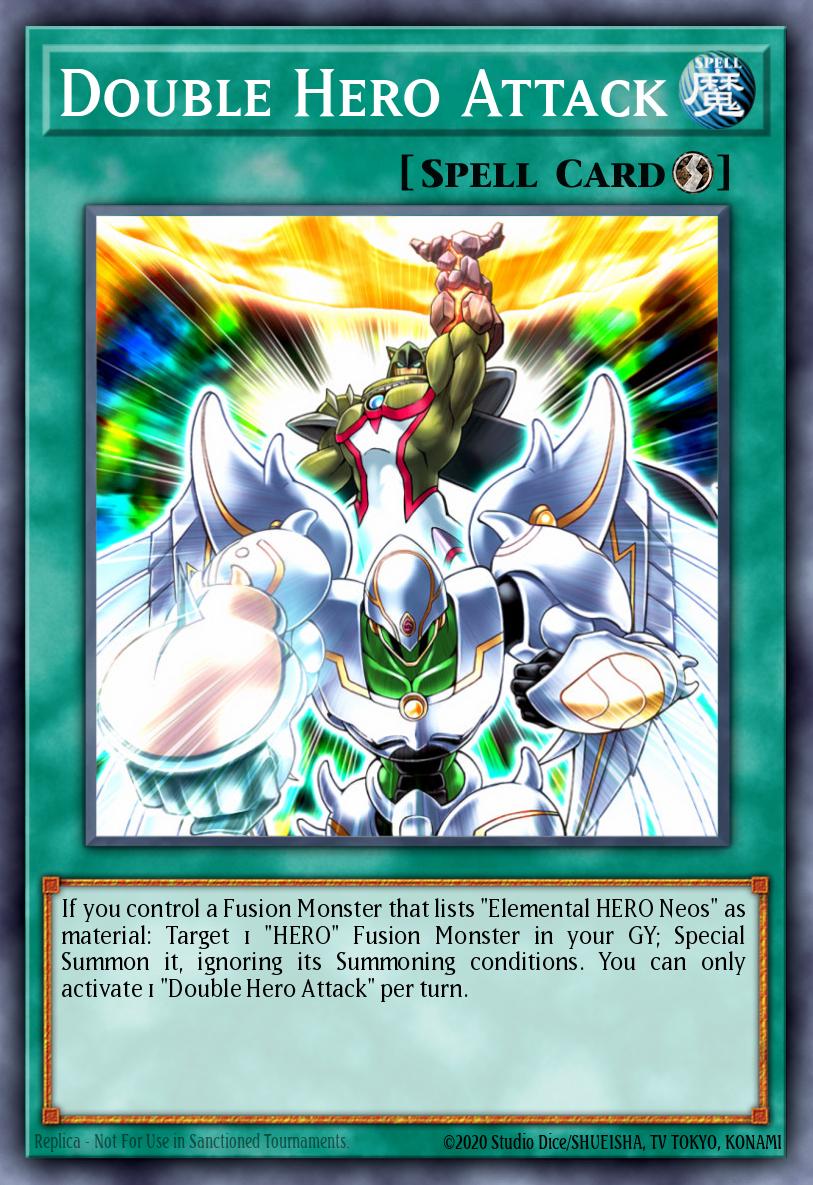 EN005 - DUPO-EN005 - Double Hero Attack - Ultra Rare - Quick-Play Spell - 1st-Edition - Duel Power