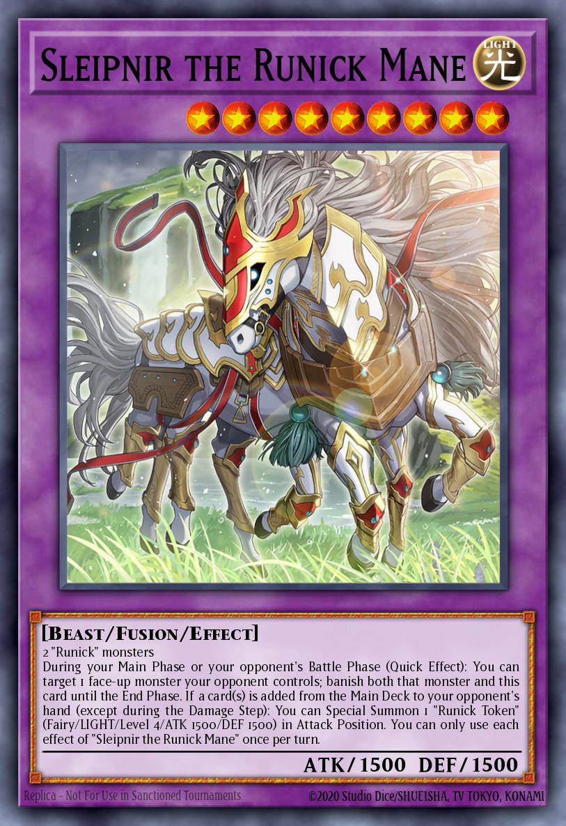 EN035 - DUNE-IT035 - Sleipnir the Runick Mane - Quarter Century Secret Rare - Effect Fusion Monster - Duelist Nexus ITALIAN