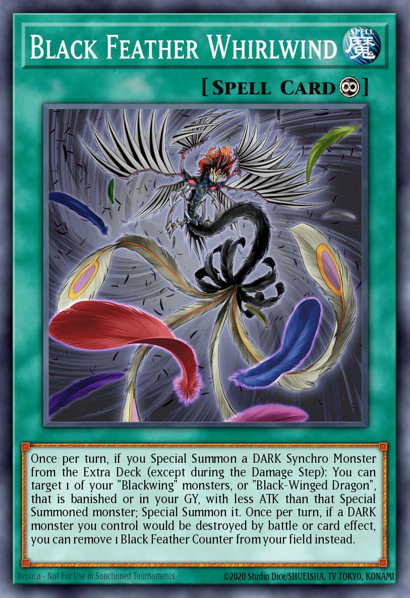 EN195 - MP23-EN195 - Black Feather Whirlwind - Common - Continuous Spell - 25th Anniversary Duelist Heroes Tin