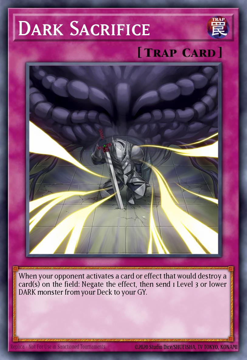 BLHR-EN056 - Yugioh BLHR-EN056 - Dark Sacrifice - Secret Rare - Normal Trap - 1st Edition - Battles of Legend Heros Revenge