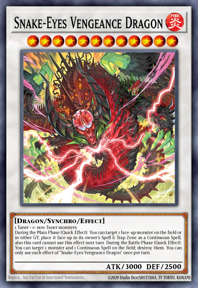 EN040 - ALIN-EN040 - Snake-Eyes Vengeance Dragon - Quarter Century Secret Rare - - Alliance Insight