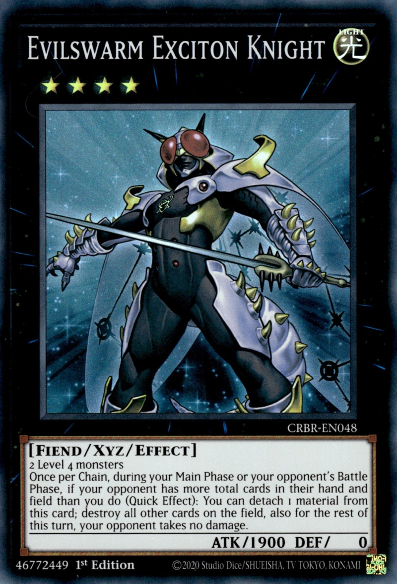 yugioh evilswarm cards CRBR-EN048 - Evilswarm Exciton Knight - Super Rare