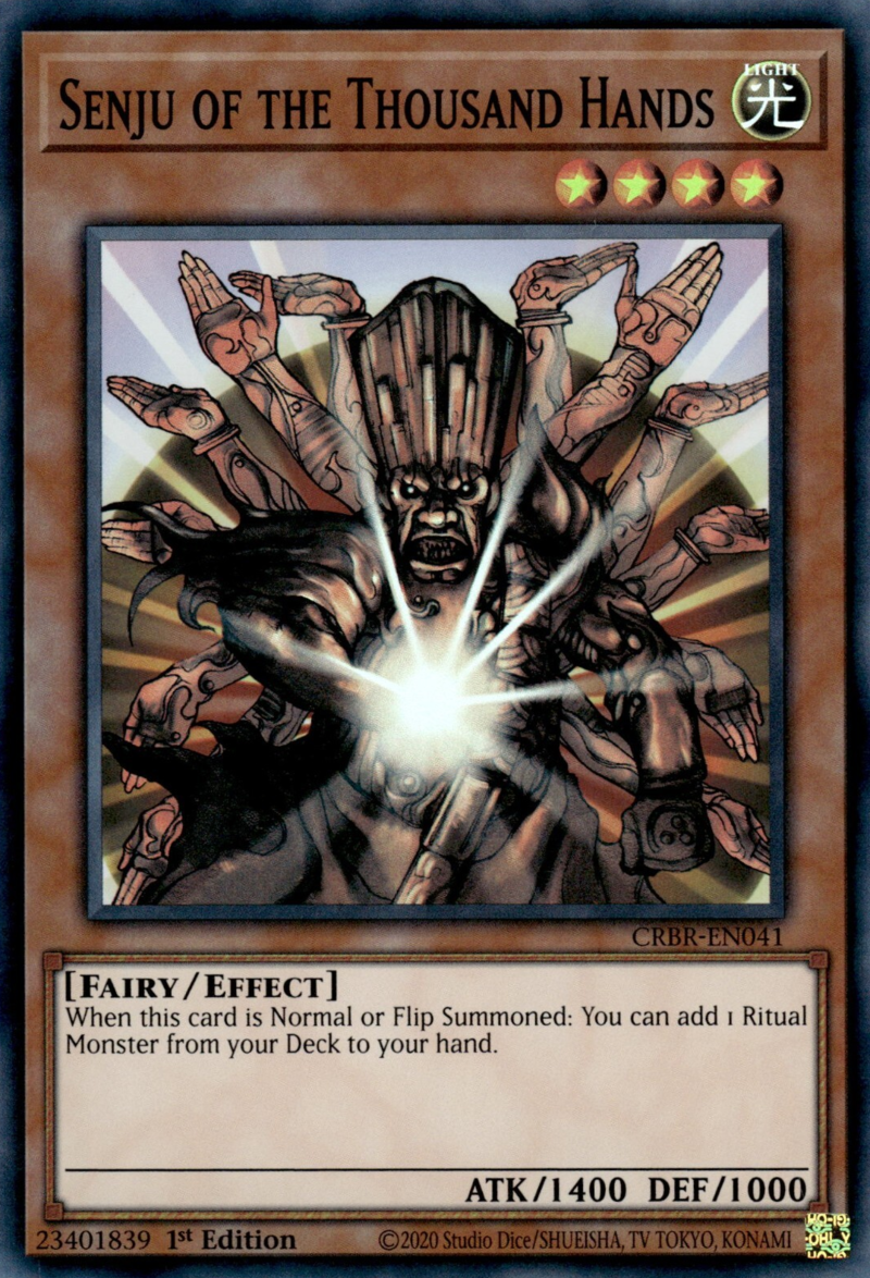 CRBR-EN041 - Senju of the Thousand Hands - Super Rare - Effect Monster - Crossover Breakers