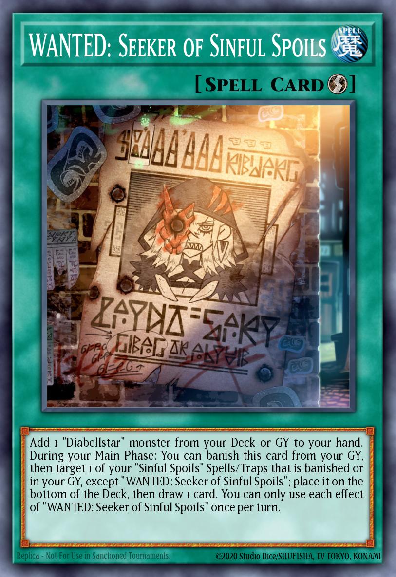 EN074 - WANTED: Seeker of Sinful Spoils RA03-EN074 - Platinum Secret Rare -