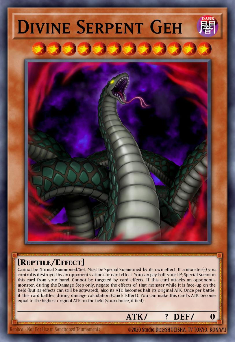 yugioh duel power cards DUPO-EN047 - Divine Serpent Geh - Ultra Rare - Effect Monster