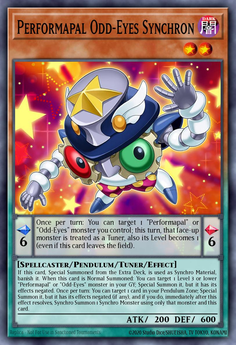 LAVD-ENO10 - Performapal Odd-Eyes Synchron - Common - Legendary Arc-V Decks