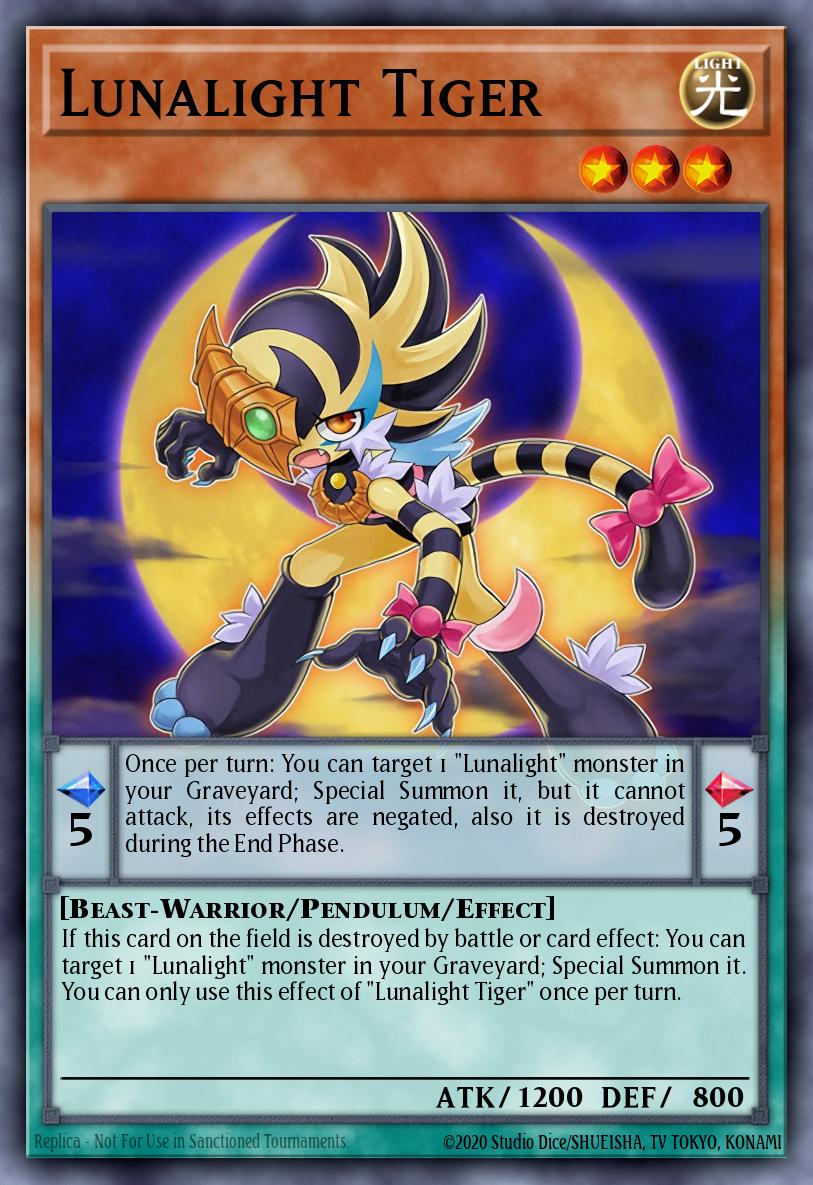 LAVD-ENL04 - Lunalight Tiger - Common - Legendary Arc-V Decks