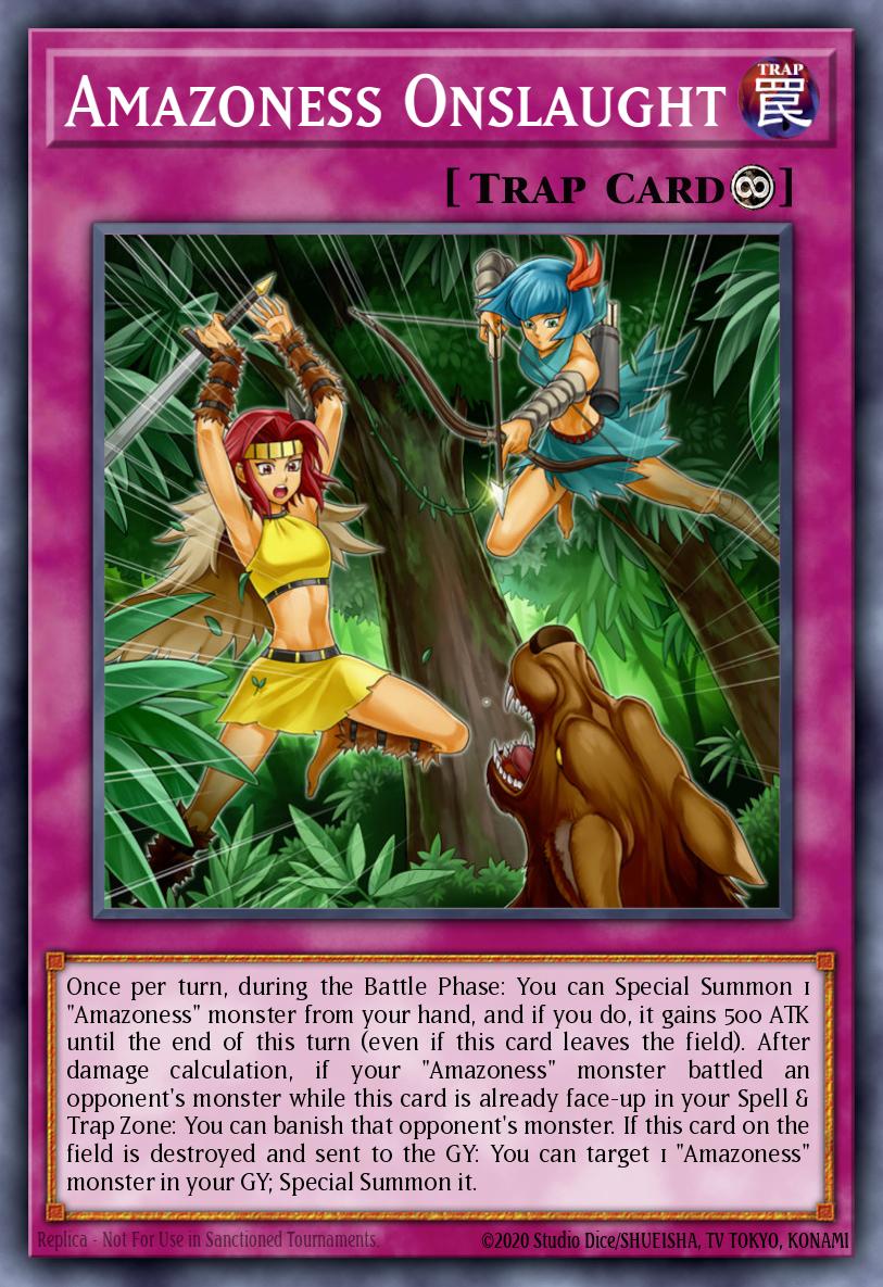 EN025 - LDS1-EN025 - Amazoness Onslaught - Common - Continuous Trap - Legendary Duelists Season 1
