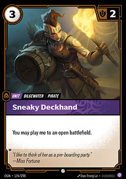 Sneaky Deckhand