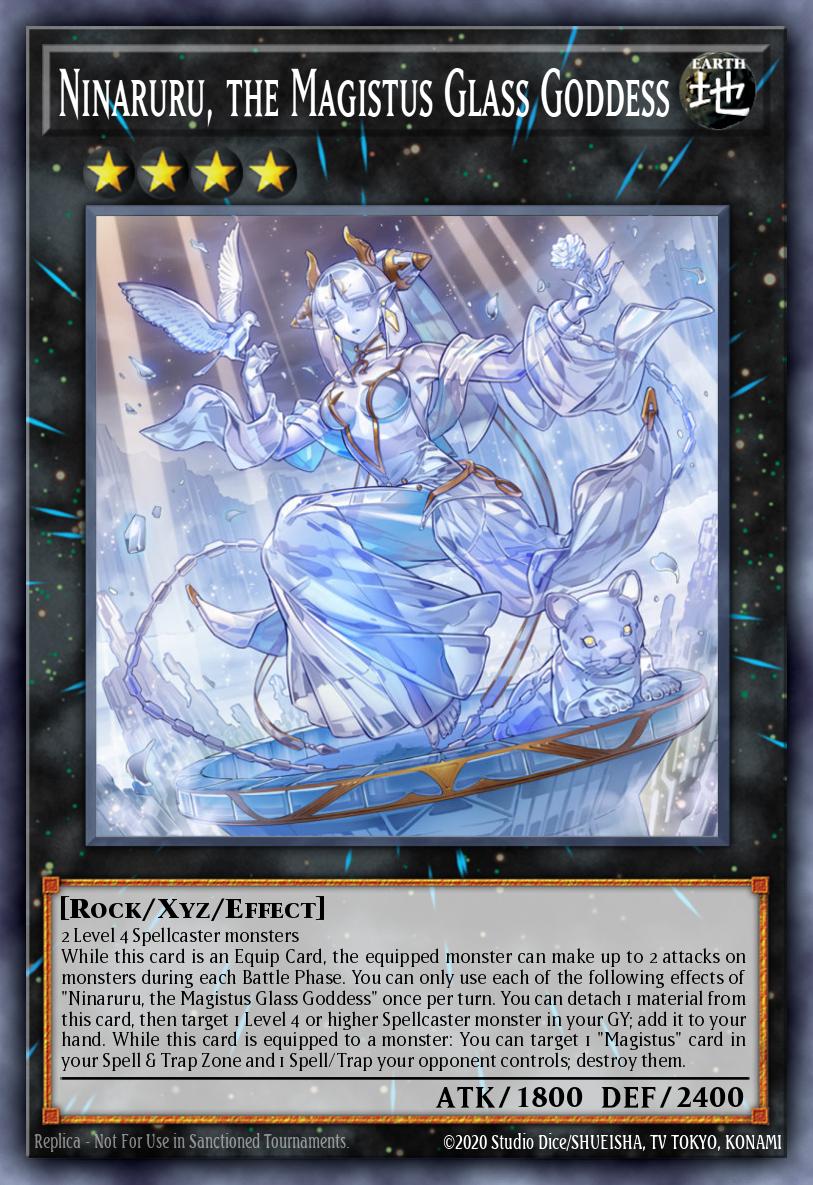 EN007 - GEIM-PT007 - Ninaruru the Magistus Glass Goddess - Collectors Rare - Effect XYZ Monster - Genesis Impact
