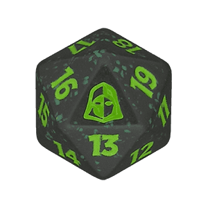 Reality Fracture: D20 Die (Green)