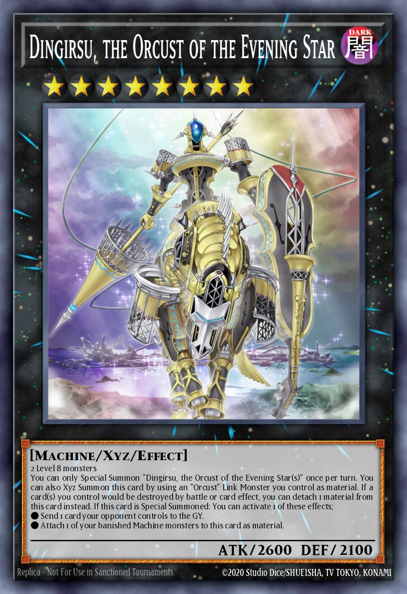 RA01-EN040 - RA01-EN040 - Dingirsu, the Orcust of the Evening Star - Platinum Secret Rare - Effect Xyz Monster - Rarity Collection