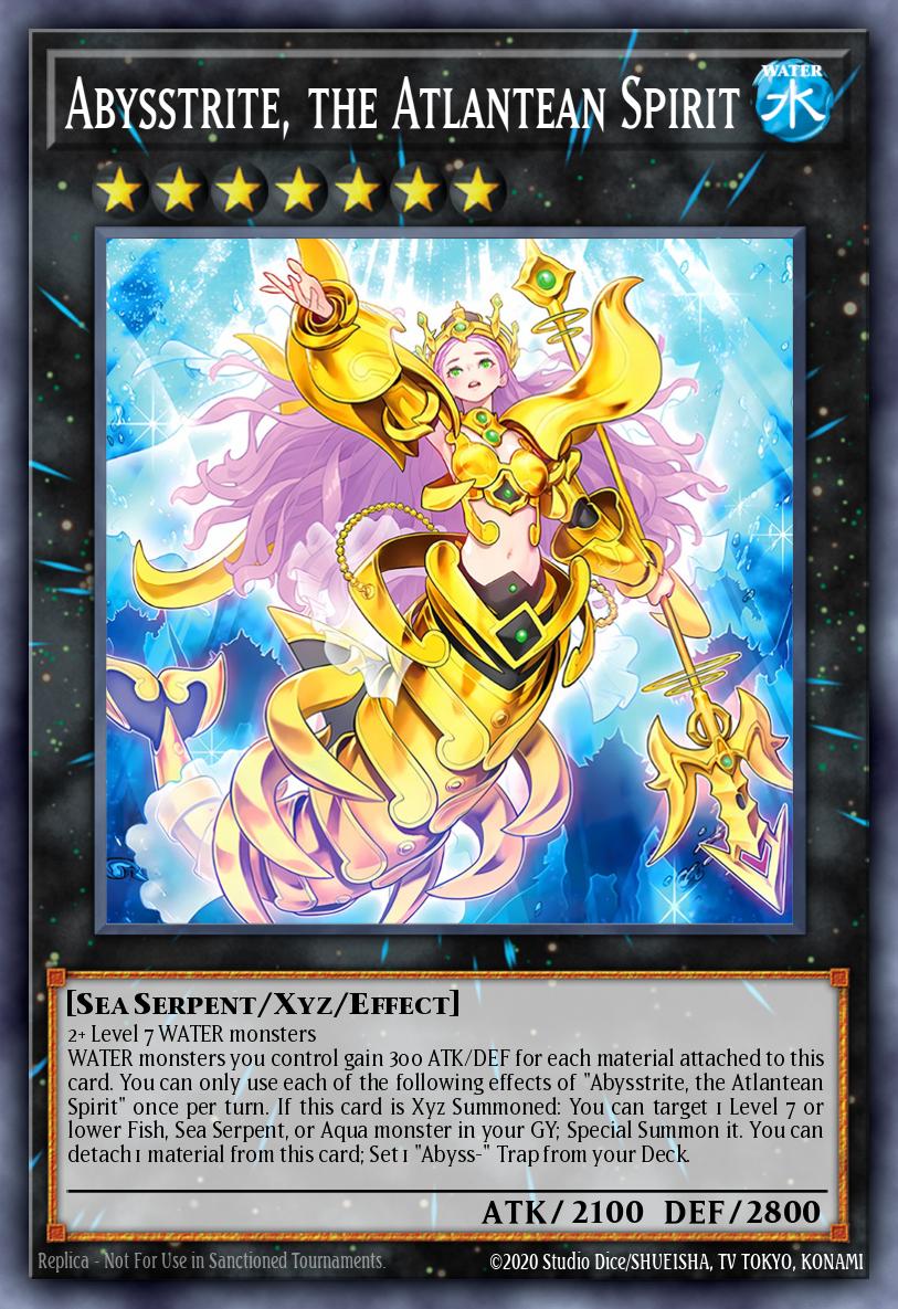 SUDA-EN046 - SUDA-EN046 - Abysstrite, the Atlantean Spirit - Super Rare - Effect Xyz Monster - Supreme Darkness