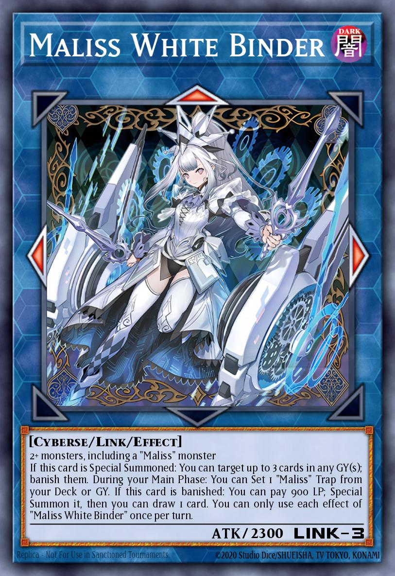 yugioh deck devastation virus CRBR-EN019 - Maliss Q White Binder - Collectors Rare