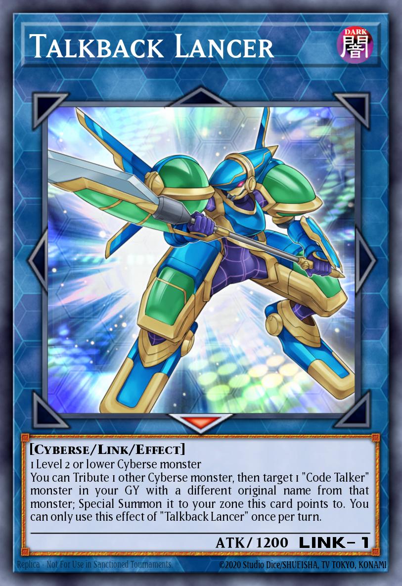 EN046 - FIGA-EN046 - Talkback Lancer - Super Rare - Effect Link Monster - 1st Edition - Fists of the Gadgets