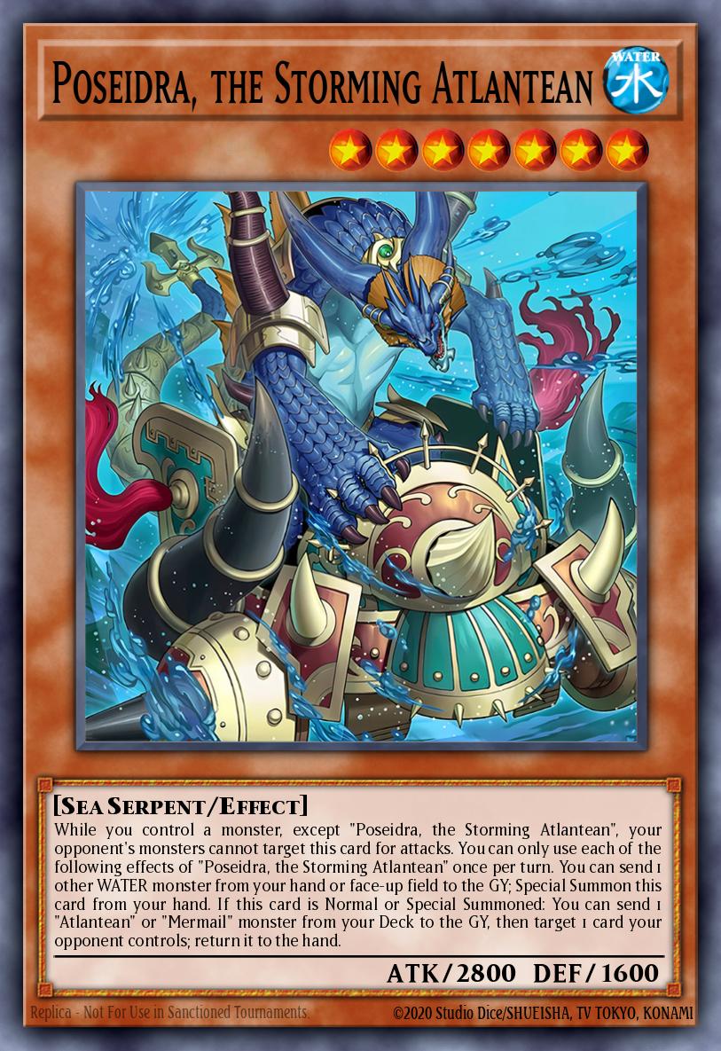SUDA-EN016 - SUDA-EN016 - Poseidra, the Storming Atlantean - Quarter Century Secret Rare - Effect Monster - Supreme Darkness