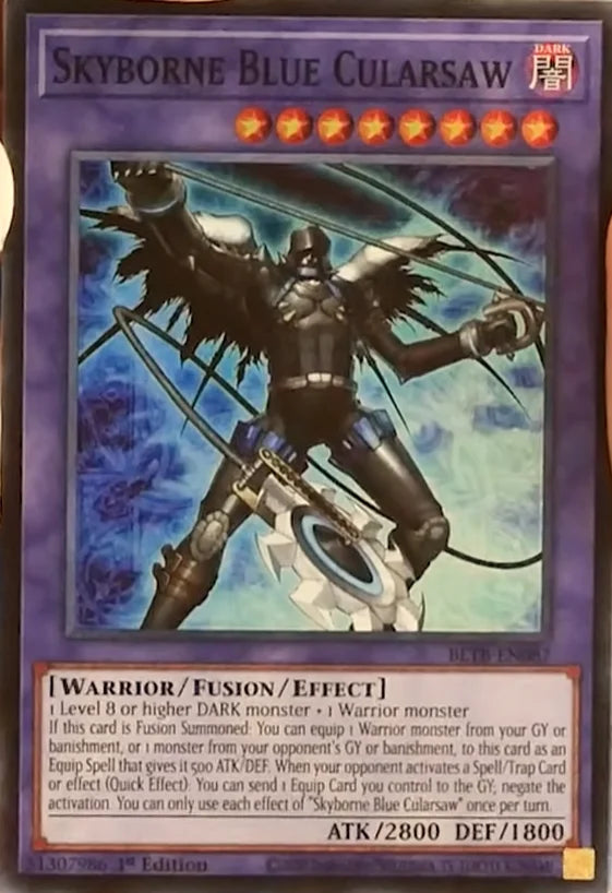 BETB-EN087 - Skyborne Blue Cularsaw - Super Rare - Beyond the Brave