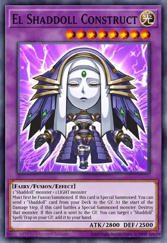 BLGG-EN006 - El Shaddoll Construct (Chibi Artwork) - Secret Rare - Battles of Legend: Glorious Gallery