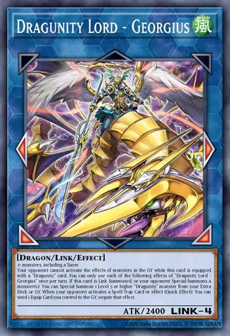 BLGG-EN014 - Dragunity Lord – Georgius - Secret Rare - Battles of Legend: Glorious Gallery