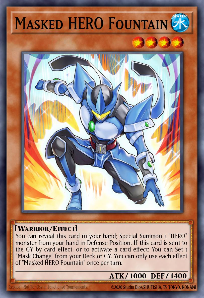 masked hero yugioh deck BLGG-EN029 Masked HERO Fountain - Secret Rare